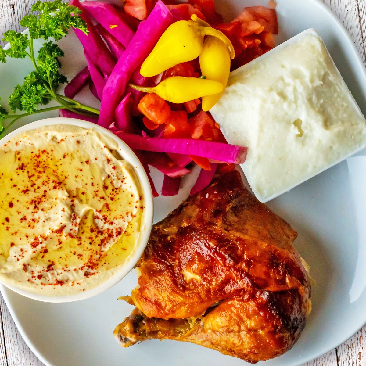 Quarter Dark Chicken Plate