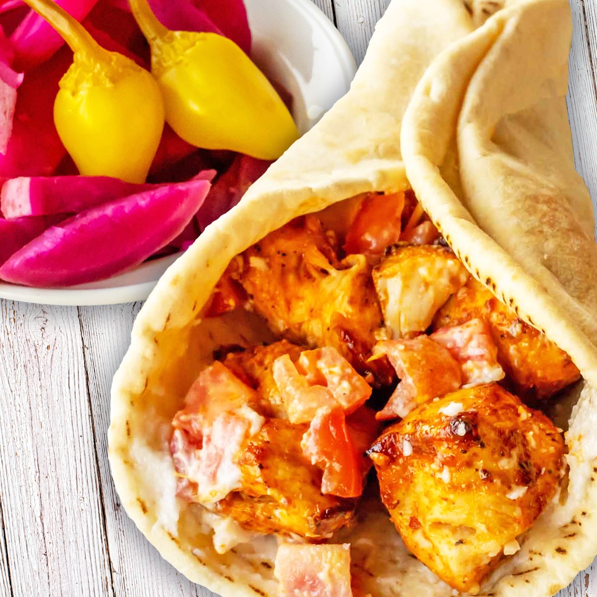 Chicken Kabob Wrap